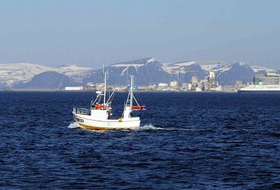 Fiskebåt vid Melkøya