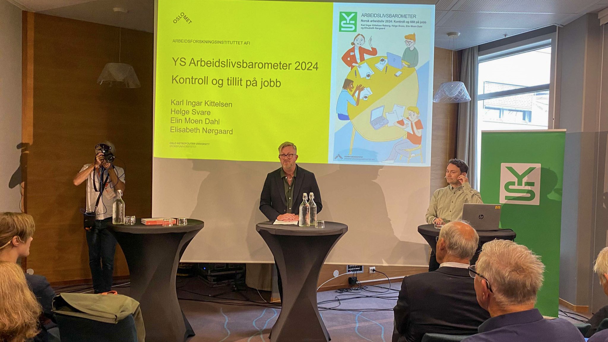 YS, Arbeidslivsbarometer, 2024,  presentasjon, foto: Liv Hilde Hansen, YS