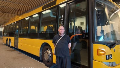 Bussförarens uppdelade vardag